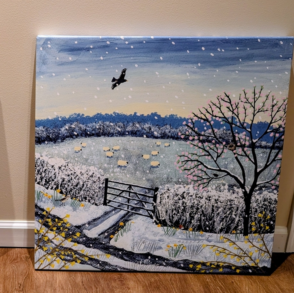 Spring Landscape Canvas Art Brand New Jo Grundy Art